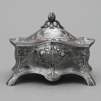 SKRIN, nysilver, Wurttembergische Metallwarenfabrik, WMF, jugend, tidigt 1900-tal.