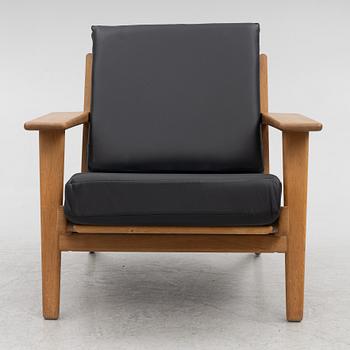 Hans J Wegner, a lounge chair, 'GE 290', Getama, Gedsted, Denmark.