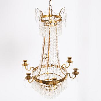 A Gustavian style channdelier, first half of the 20th Century.