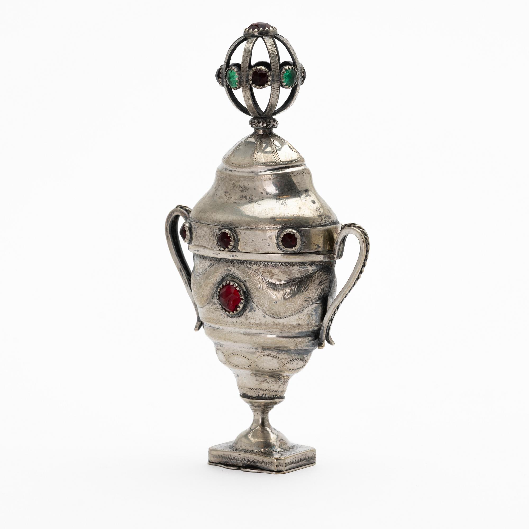 Scent box, silver, Denmark, 17th/18th century.