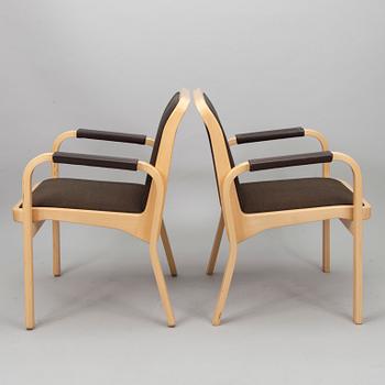 KARMSTOLAR, 4 st, E45, Alvar Aalto, Artek 1900-talets slut.