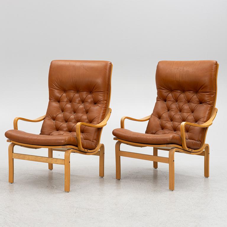 Armchairs, a pair, second half of the 20th century.