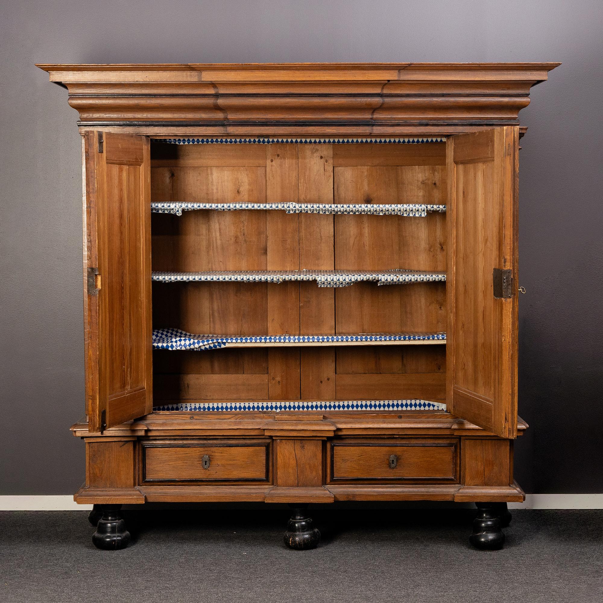 A Baroque cabinet, 18th Century.