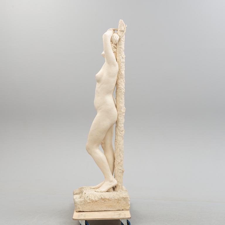 GUSTAF MALMQUIST, skulptur, gips, signerad.