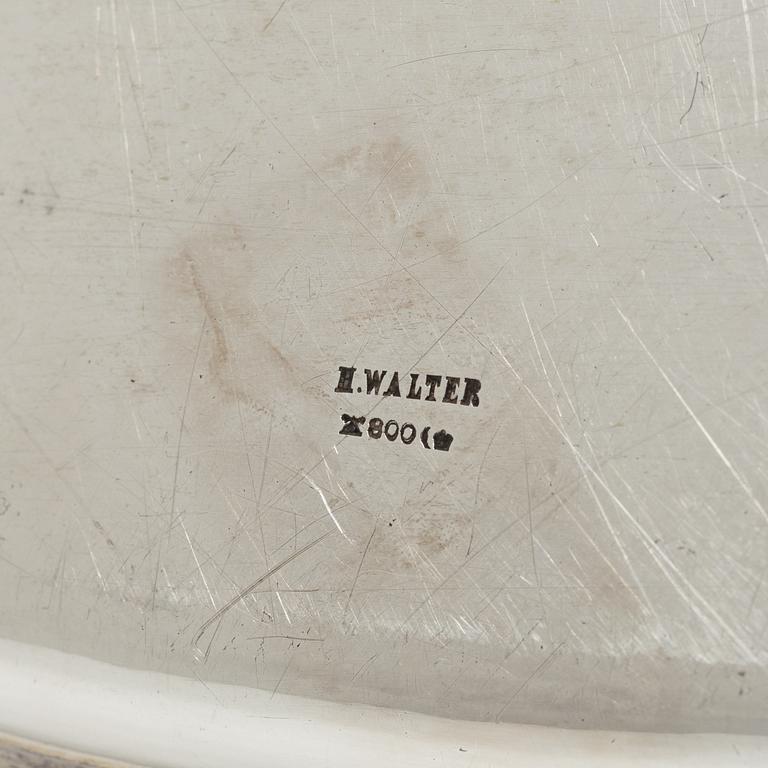 Coffee service, 5 pieces, silver, Hermann Walter, Germany, first half of the 20th century.