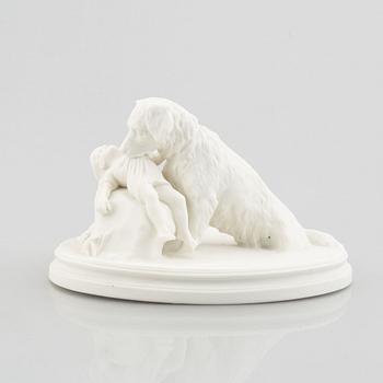 A biscuit porcelain figurine, 'Lifräddningen' Gustafsberg 1921.