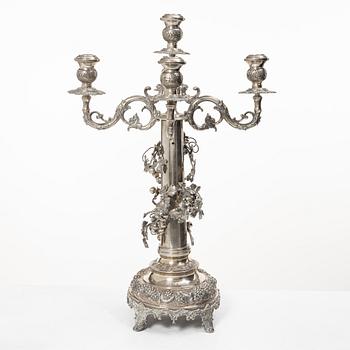 Kandelaber, 1900-tal, ostämplad, troligen silver.