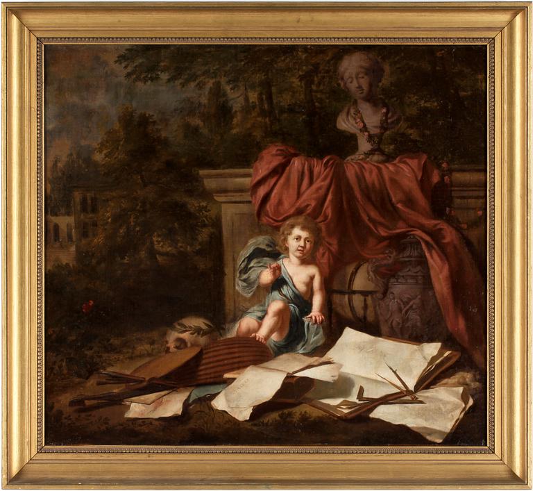 NICOLAES MAES hans efterföljd, olja på uppfodrad duk.