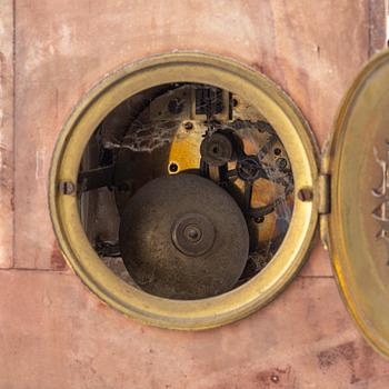 A French mantle clock, around 1900.