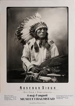 AFFISCH, "Rosebud Sioux", Museet i Halmstad, 1990.