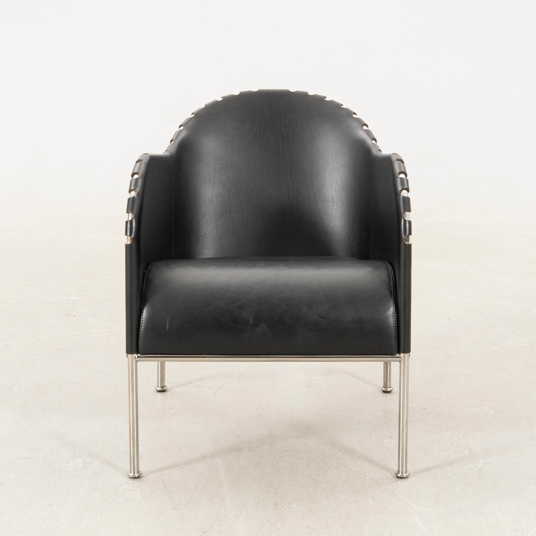 Mats Theselius, armchair "Bruno" for Källemo, late 20th century.