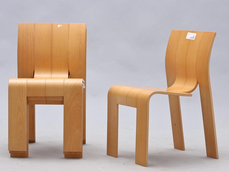 STOLAR, 4 st, "Strip Chair", Gijs Bakker, Castelijn.