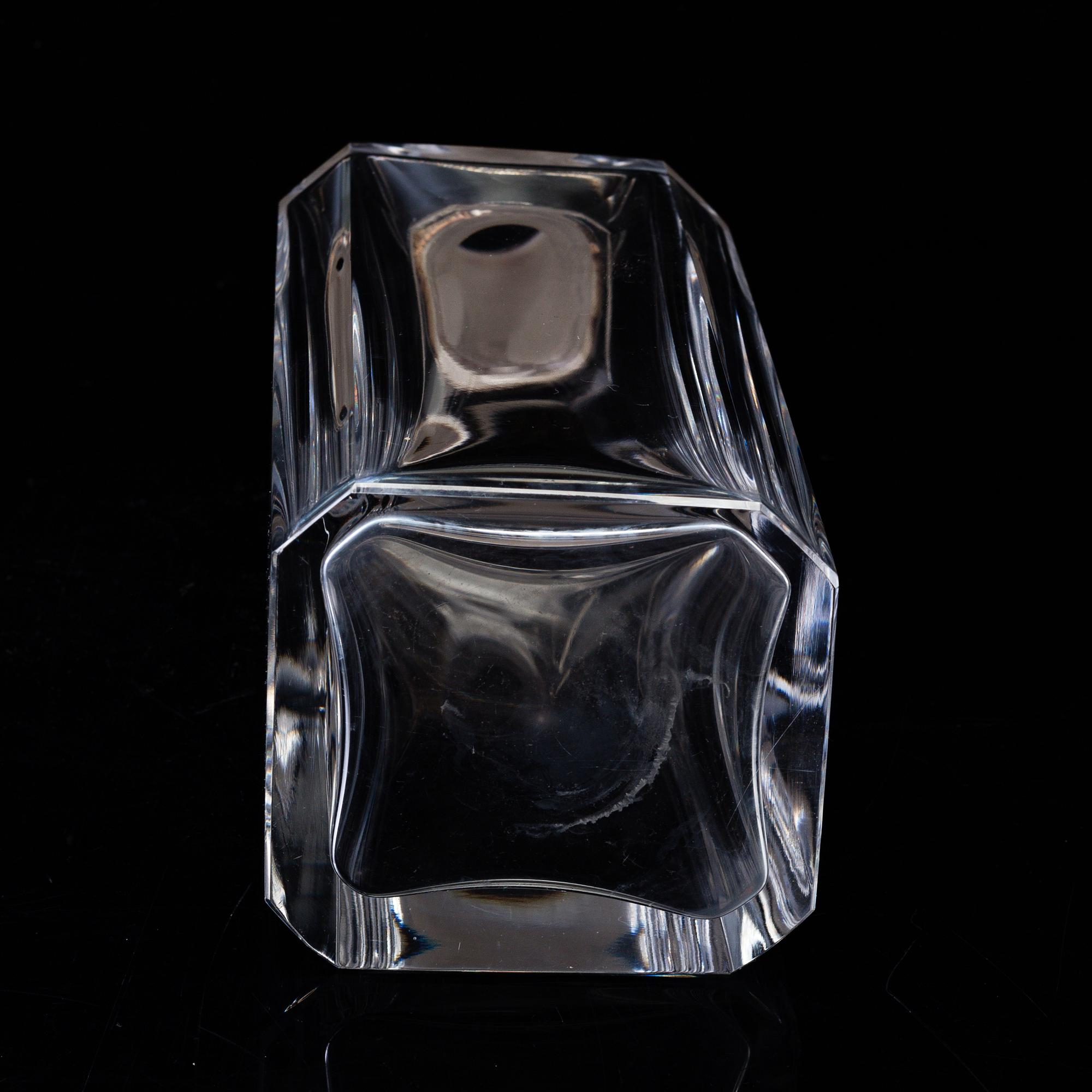 A mid 20th century glass and silver decanter, Germany.