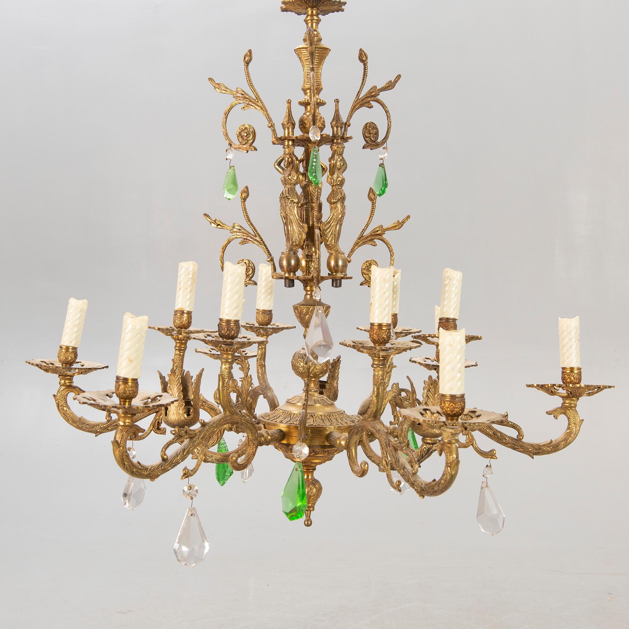 A chandelier second half of the 20th century.