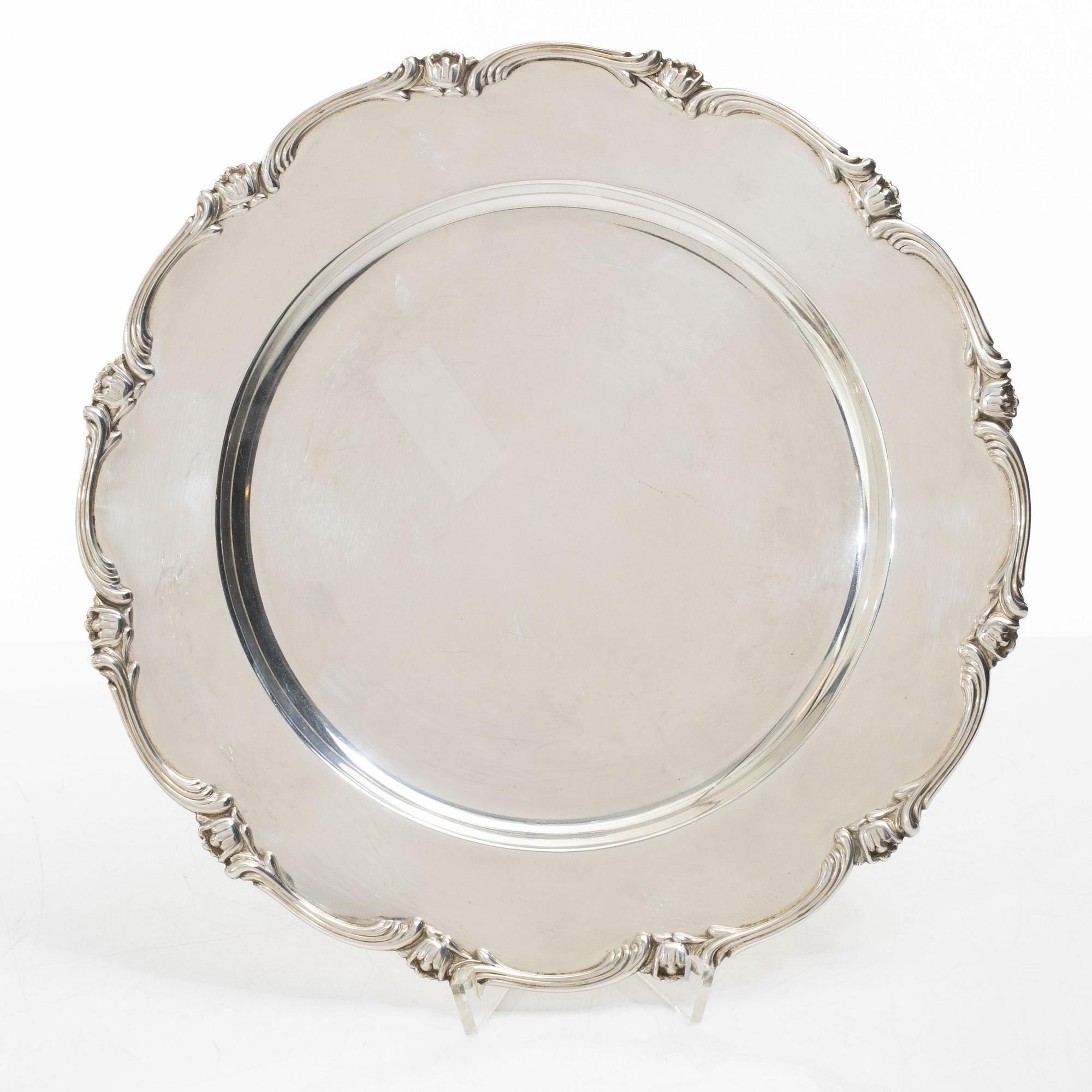 Plates, 11 pcs, sterling silver, Camusso, Peru, second half of the 20th Century.