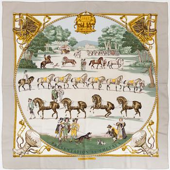 Hermès, scarf, "Présentation de chevaux".