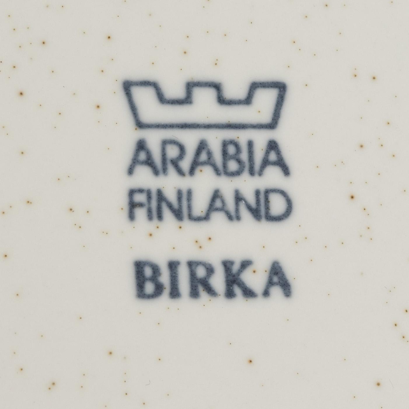 Stig Lindberg, mat-och kaffeservis, stengods, ”Birka”, Gustavsberg, 1900-talets andra hälft.