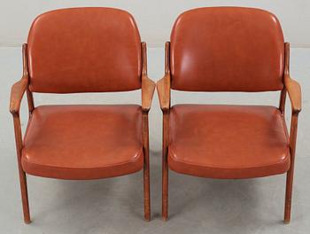 KARMSTOLAR, ett par, "Domus", Inge Andersson för Bröderna Andersson, 1960-tal.