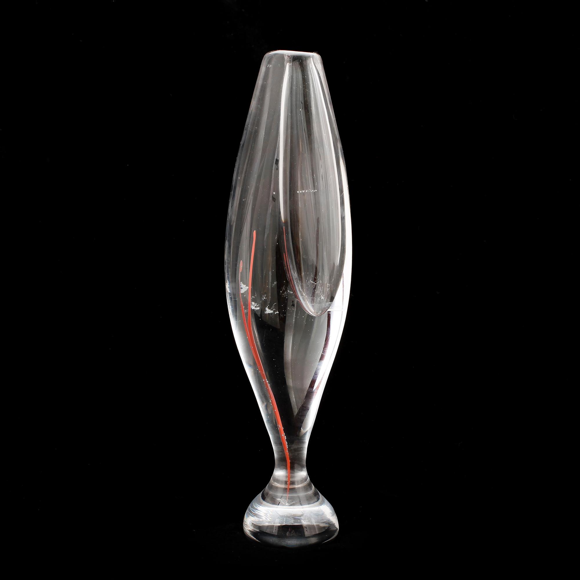 VAS, glas Vicke Lindstrand, Kosta, signerad Kosta.