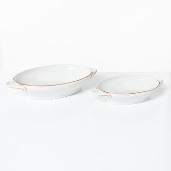 Alf Wallander, a 69 pieces dinner service, porcelain, "Fjäril", Rörstrand, early 20th century.