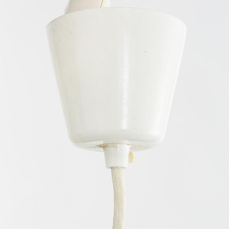 Vilhelm Lauritzen, a 'Radio Pendel' glass ceiling light, Louis Poulsen, Denmark, second half of the 20th Century.