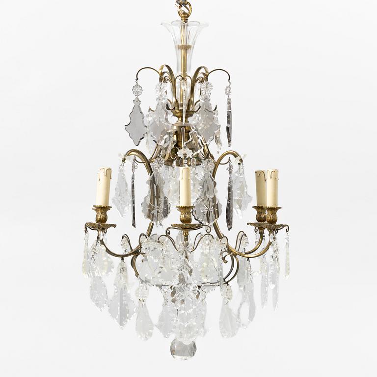 Chandelier, Rococo style, first half of the 20th century.