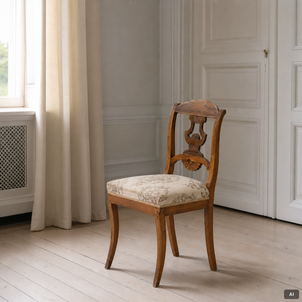 Six Empire chairs, mid-19th Century.
