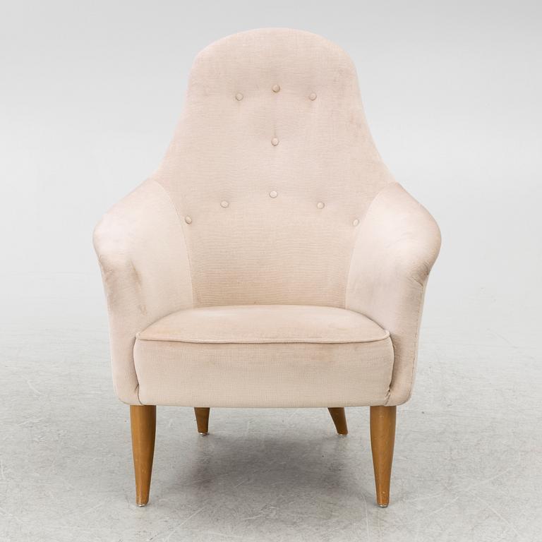 Kerstin Hörlin-Holmquist, a 'Lilla Eva' armchair, from the series 'Paradiset', Nordiska Kompaniet, Sweden, 1950's/60's.
