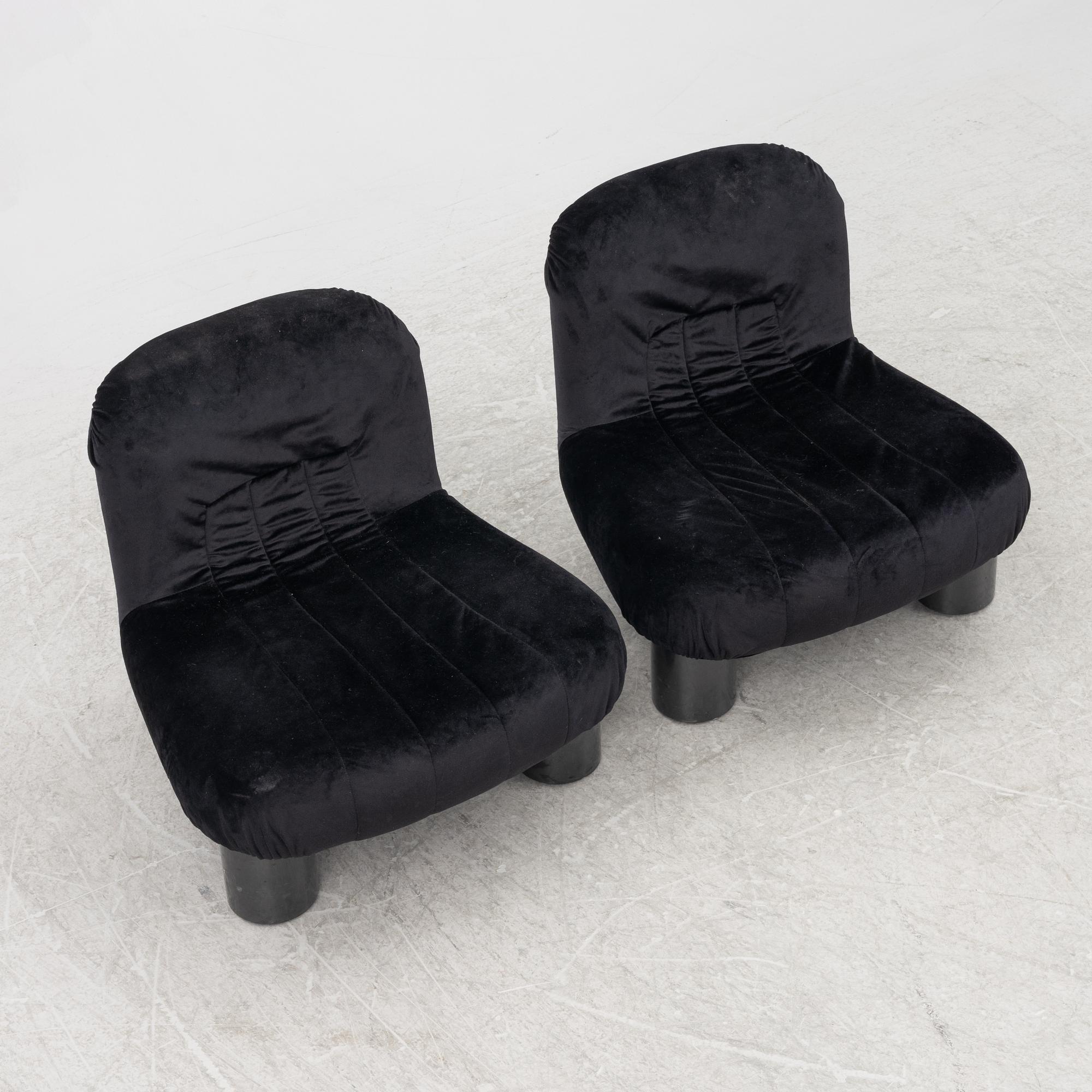 Cini Boiri, armchairs, a pair, "Botolo", Arflex, Italy.