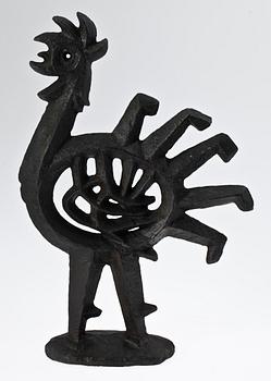 OLLE HERMANSSON, skulptur, gjutjärn, Husqvarna Vapenfabriksaktiebolag, 1960-tal.