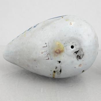 Lisa Larson, skulpturer, 8 st, småfåglar, stengods, Gustavsberg.