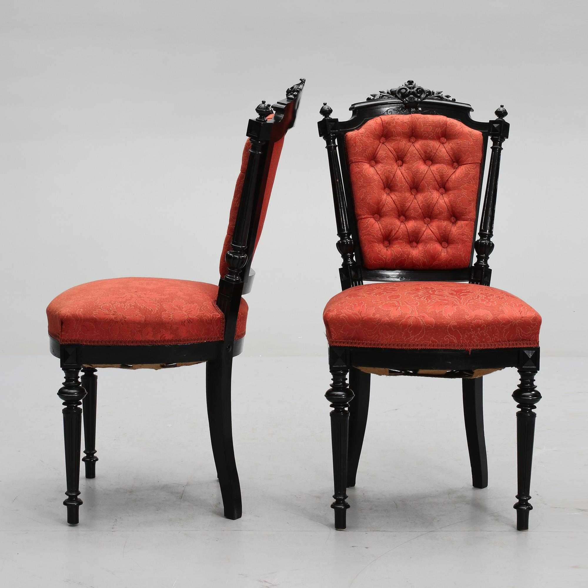 STOLAR och BORD, ny-Louis Seize, sent 1800-tal.
