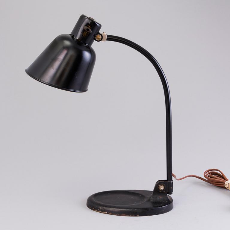A 1930's German 'Matador' table lamp for (BÜR) Bünte & Remmler.