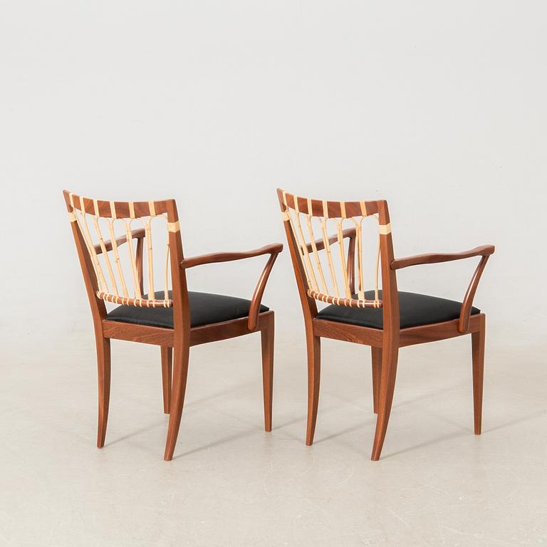 Josef Frank, armchairs a pair, model 1165, Svenskt Tenn.