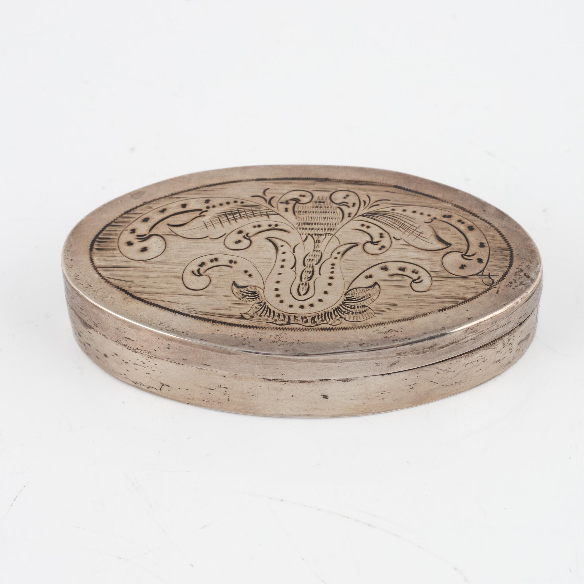 Parti silver, 5 delar, Sverige, 1700-1800-tal.