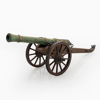 Model cannon, Svensk Metallkonst AB, Karlskrona, second half of the 20th century.