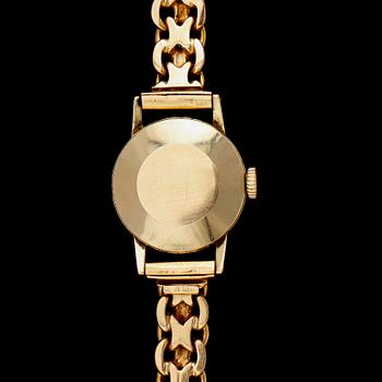 ARMBANDSUR, 14 k guld och armband 18 k guld, Tissot. Total vikt med urverk ca 25 g.