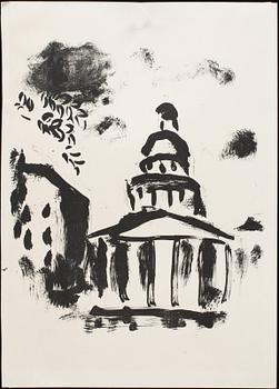 MARC CHAGALL, litografier, 2 st, ej signerade.