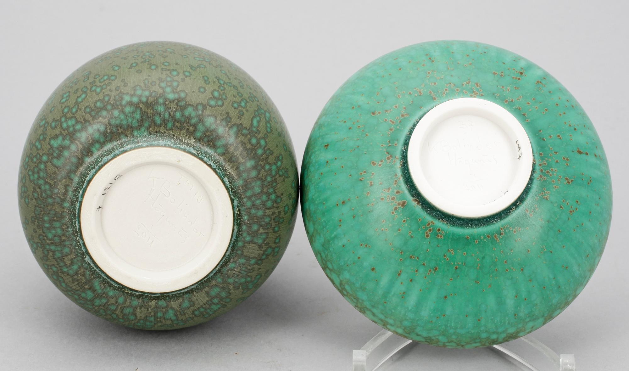 SKÅL samt VAS, stengods, Kjell Bolinder, Höganäs, sign o dat 2011.