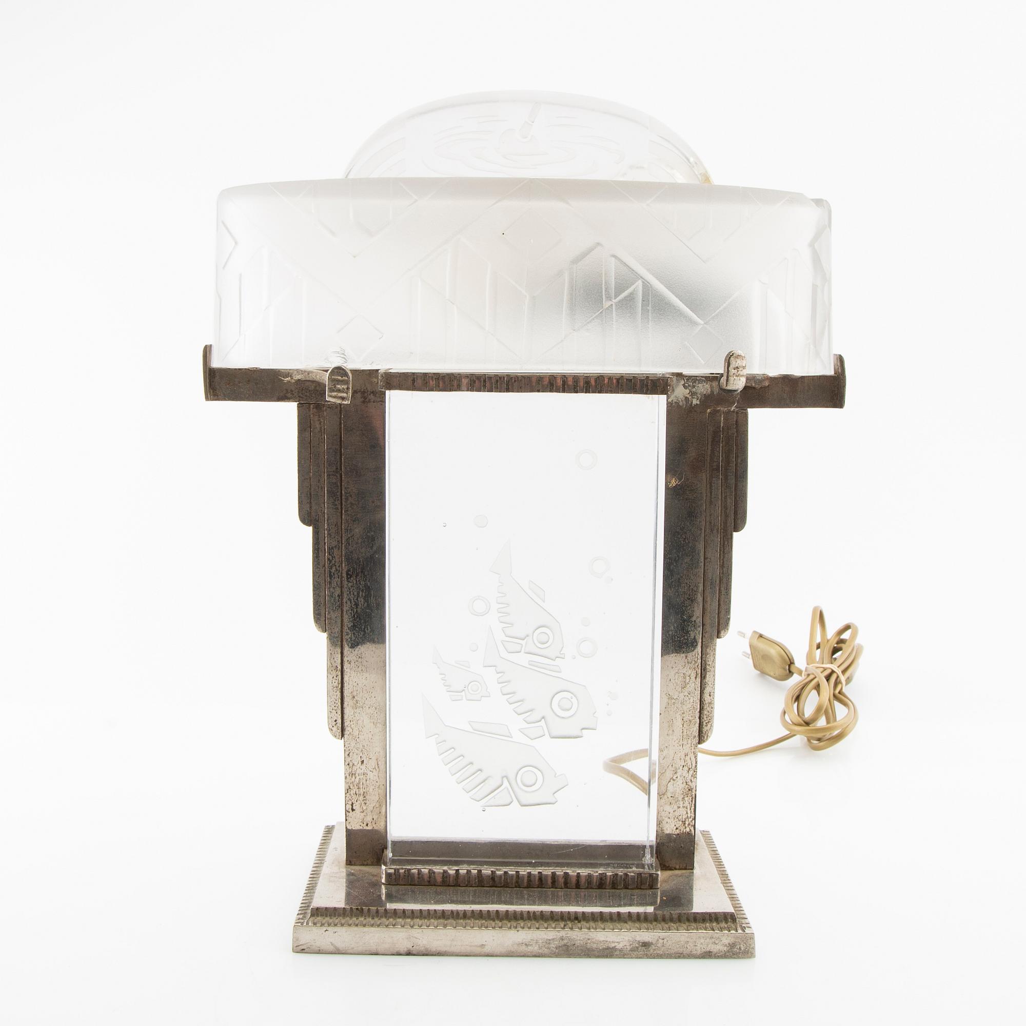 Table lamp, Art Deco early 20th century.