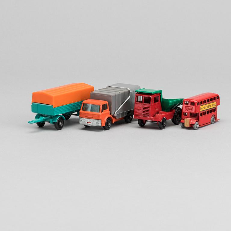 LESNEY MATCHBOX SERIES FOUR CARS.