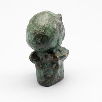 HELGE HÖGBOM, skulptur signerad, patinerad brons.