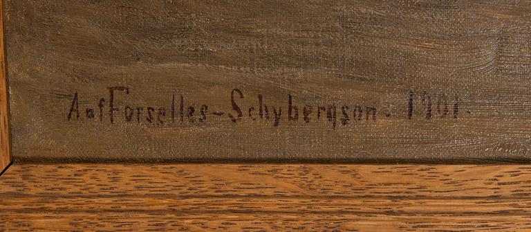 Anna af Forselles-Schybergson, oil on canvas, signed and dated 1901.