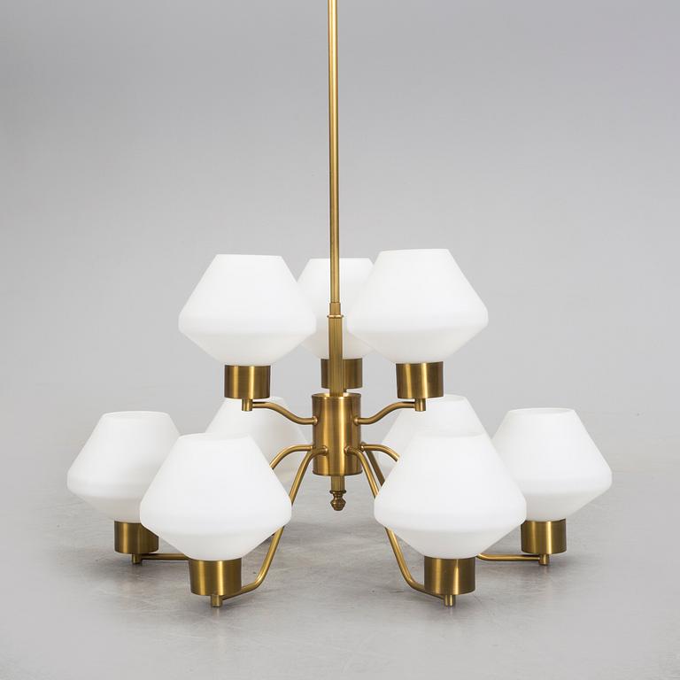 A 1940/50´s brass ceiling lamp.