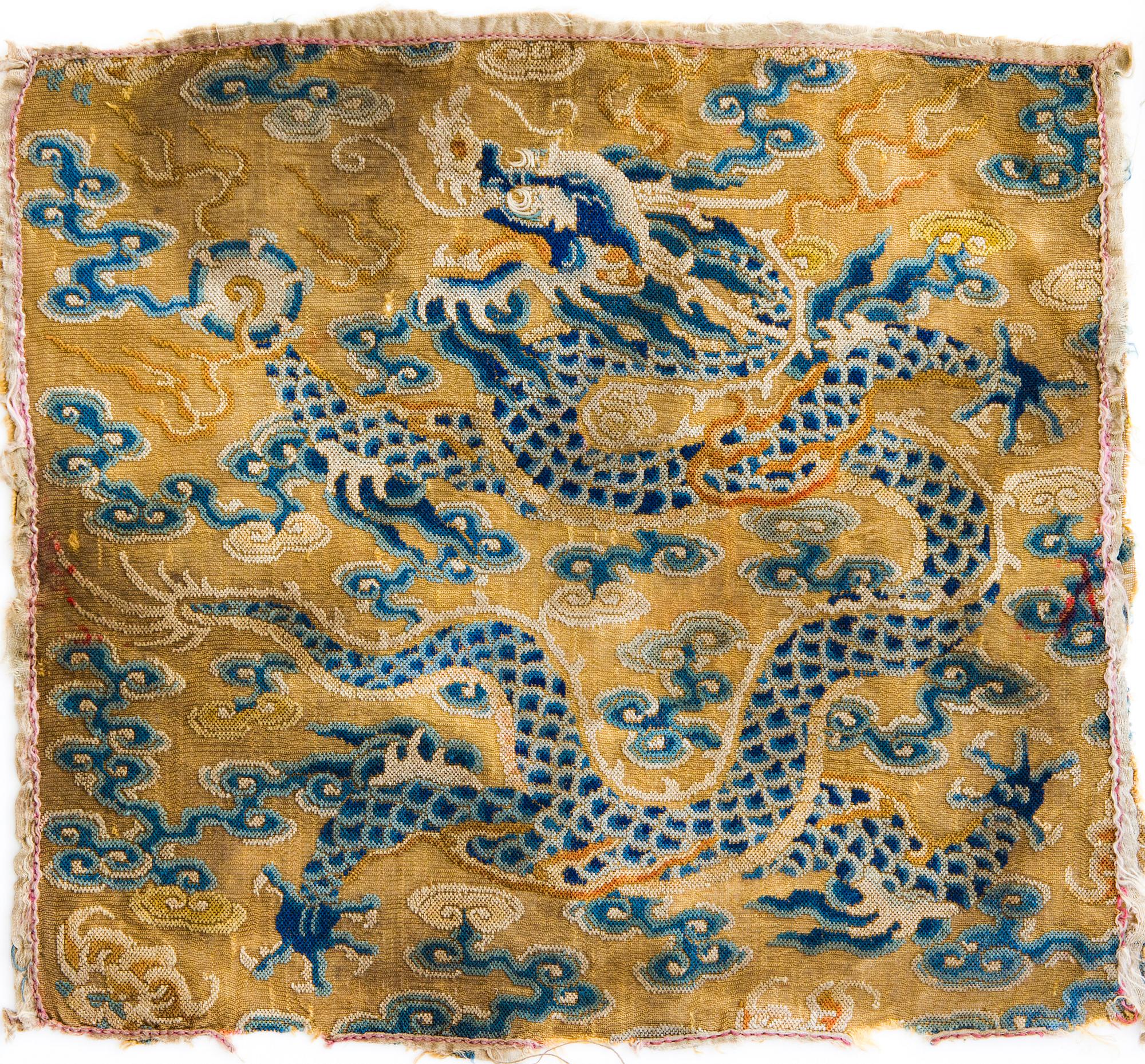 Insignia, siden. Qingdynastin, Qianlong (1736-95).