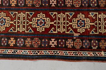 Gallerimatta, Antik Shirvan, sannolikt ca 370 x 140 cm.