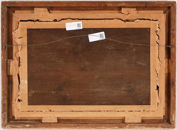 OKÄND KONSTNÄR, olja på pannå, England, 1800-talets slut, bär signatur S. Turner.