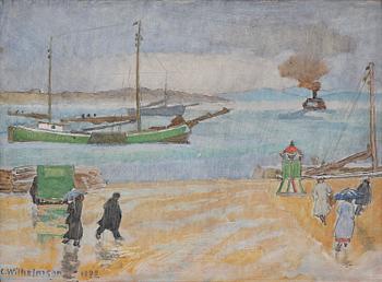 738. Carl Wilhelmson, "Regn. Lysekil" ("Rain. Lysekil").