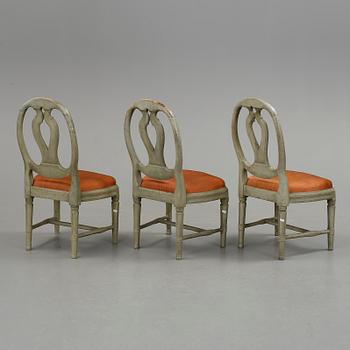 STOLAR, 3st, gustaviansk, 1700-tal.