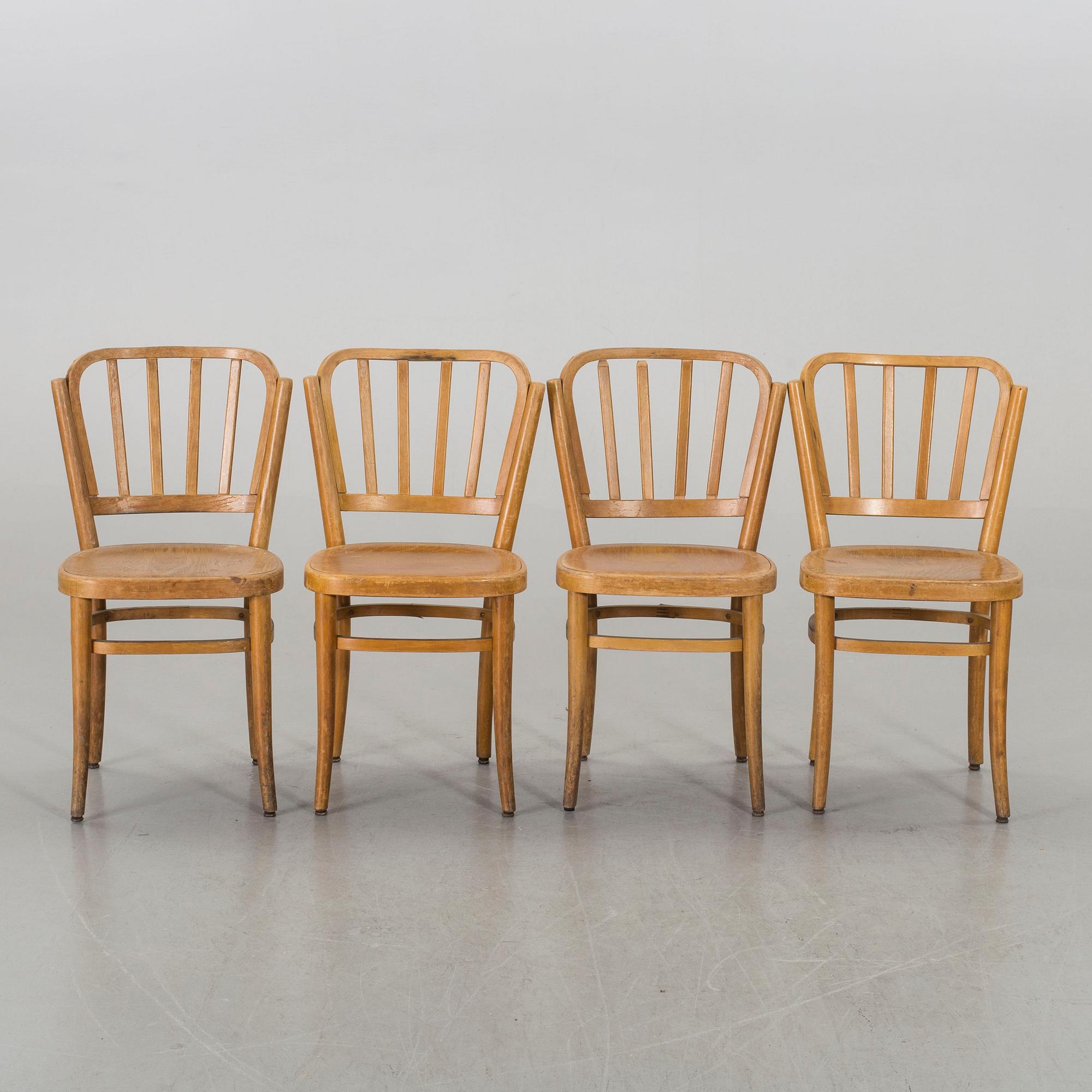 8 chairs by Kocks  Snickerifabriker, Trelleborg from the first half of the 20th century.